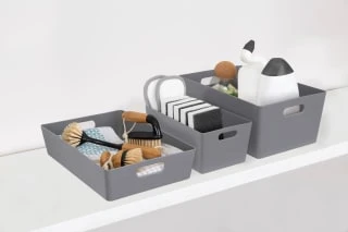 Soho Storage Tray 6 X 25.5 X 17cm - Grey - Image 3