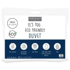 Downland Eco-Friendly Anti-Allergy 13.5 Tog Duvet - Single