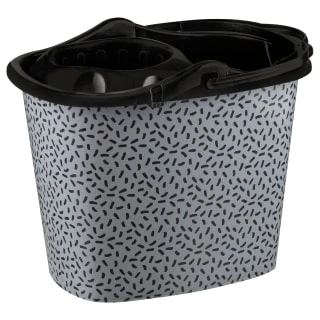 B&M Printed Mop Bucket - Grey - Image 2