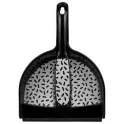 B&M Printed Dustpan And Brush - Grey