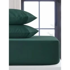 Silentnight Single Fitted Sheet - Dark Green
