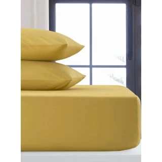 Silentnight Ochre Double Fitted Sheet