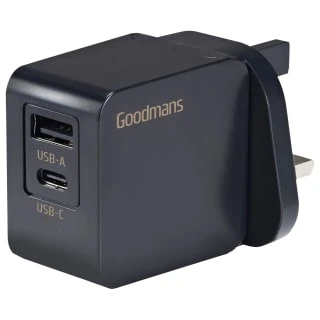 Goodmans Mains PD Fast Charger - Black - Image 2