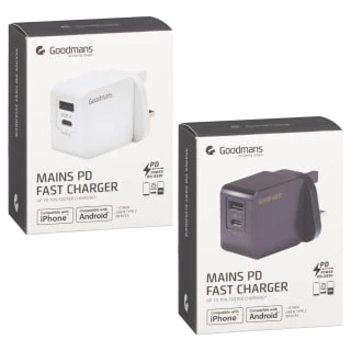 Goodmans Mains PD Fast Charger - Black - Image 3