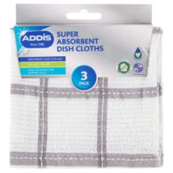 Addis Super Absorbent Dish Cloths 3pk