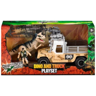 B&M Dinosaur World Dino & Truck Playset