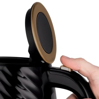 Russell Hobbs Groove Kettle 1.7L - Black & Gold - Image 2