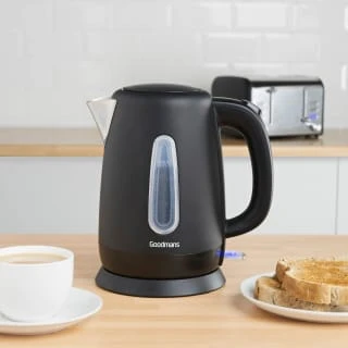 Goodmans Matt Black Jug Kettle 1.7L - Image 3