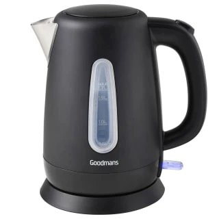 Goodmans Matt Black Jug Kettle 1.7L