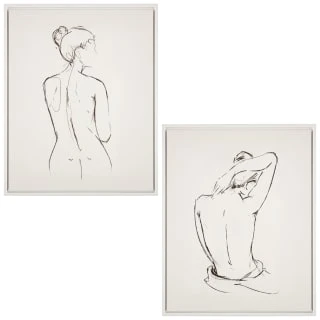 B&M Lady Figurine Canvas Print - Arm - Image 2