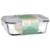 B&M Large Eco Glass Clip Lock Food Container