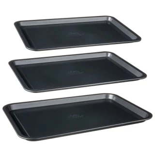 Betty Crocker Non-Stick Baking Tray Set 3pc - Image 3