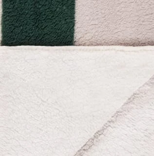 B&M Highland Green Check Sherpa Doublesided Throw - Image 4