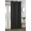 B&M Kent Woven Eyelet Blackout Panel 54 X 86" - Charcoal