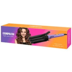 Cosmopolitan Triple Wave Curler - Purple