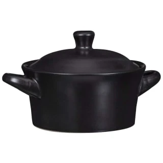 B&M Casserole Dish With Lid - Matte Black
