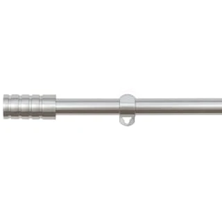 B&M Small Silver Barrel Curtain Pole 122-213cm - Image 2