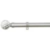 B&M Shiny Nickle Gem Curtain Pole 120 - 220cm