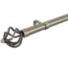 B&M Antique Brass Mace Curtain Pole 120 - 220cm