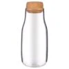 B&M Small Glass Carafe With Cork Lid