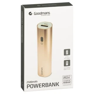 Goodmans Power Bank 2500mAh - Rose Gold
