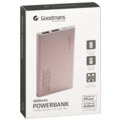 Goodmans Power Bank 4000mAh - Rose Gold