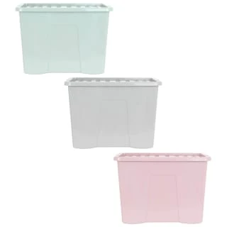 B&M Storage Box With Lid 80L - Sage - Image 5