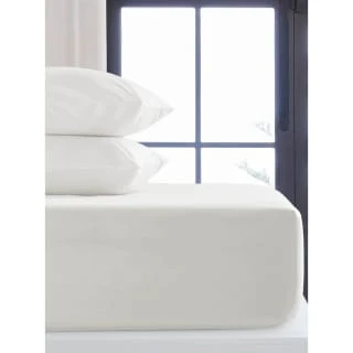 Simply Everyday Cream Double Fitted Sheet