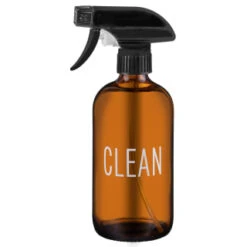 B&M Brown Glass Spray Bottle Clean