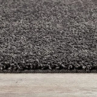 B&M Buddy Plain Shaggy Grey Runner Doormat - Image 5