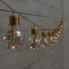 10 Solar Floral Lightbulb String Lights