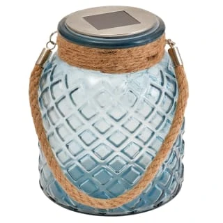 B&M Ocean Air Solar Powered Glass Lantern