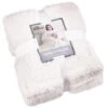 Home Essentials Teddy TV Blanket - Cream