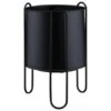 B&M New York Planter In Stand - Black