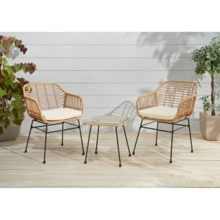 B&M Saint Lucia Armchair Bistro Set 3pc - Image 2