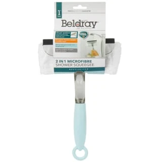 Beldray 2-in-1 Microfibre Shower Squeegee