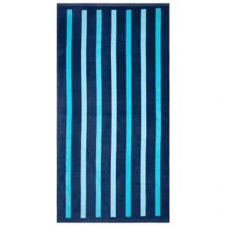 B&M Adult's Beach Towel - Blue Stripes
