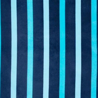 B&M Adult's Beach Towel - Blue Stripes - Image 3