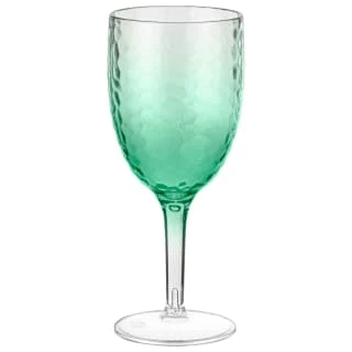 B&M Bloom Fade Wine Glass - Green