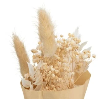 B&M Mini Dried Flower Bunch - Neutral - Image 2