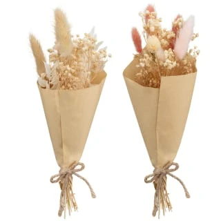B&M Mini Dried Flower Bunch - Neutral - Image 3