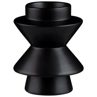B&M Eden Life Ceramic Candle Holder - Black
