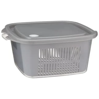 Fruit & Vegetable Basket With Removeable Drainage Basket - Image 2