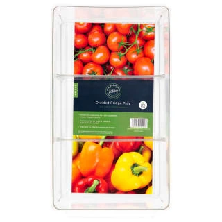 B&M Divided Fridge Storage Tray - 36.5 X 20.3 X 8.5cm - Image 2