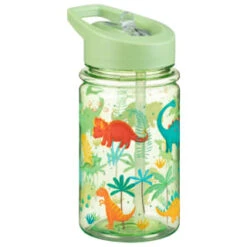 Kids Bottle With Straw - Dinosaur