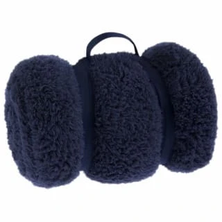 B&M Simply Teddy Navy Rolled Throw