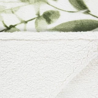 Winston Green Leaf Sherpa Throw - Image 4