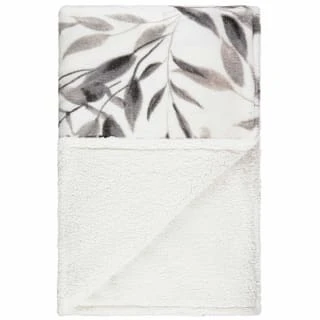 Winston Mono Leaf Sherpa Throw - Image 3