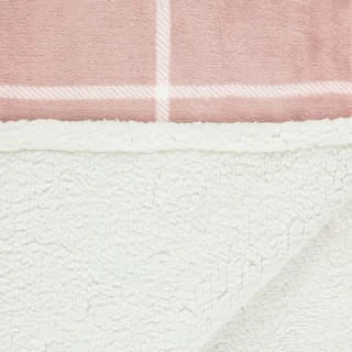 Winston Blush Sherpa Check Throw - Image 4