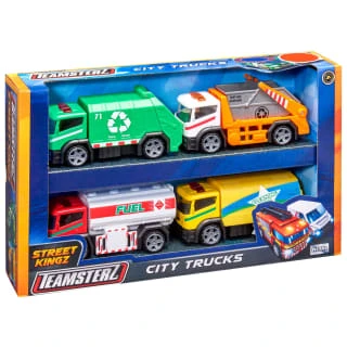 B&M Teamsterz City Trucks 4pk - Image 4